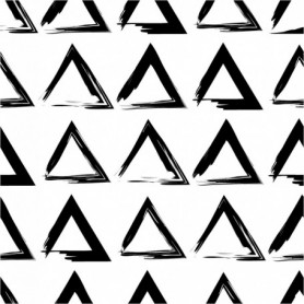 Motif Triangle Moderne Noir & Blanc