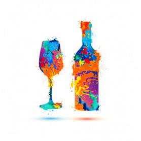 Bouteille et Verre Origami
