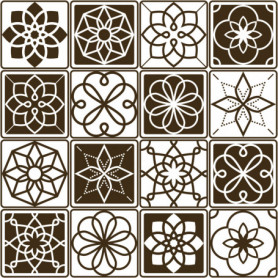 Carreaux Ciment marron